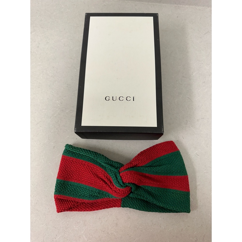 Gucci Web Cotton Headband in Iconic Green/Red 🔴🟢 with original Gucci Box RARE